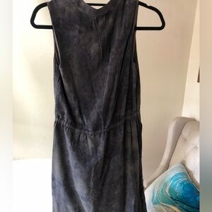 Cynthia Rowley Tie Dyed Button Down Sleeveless Dress- V-neck